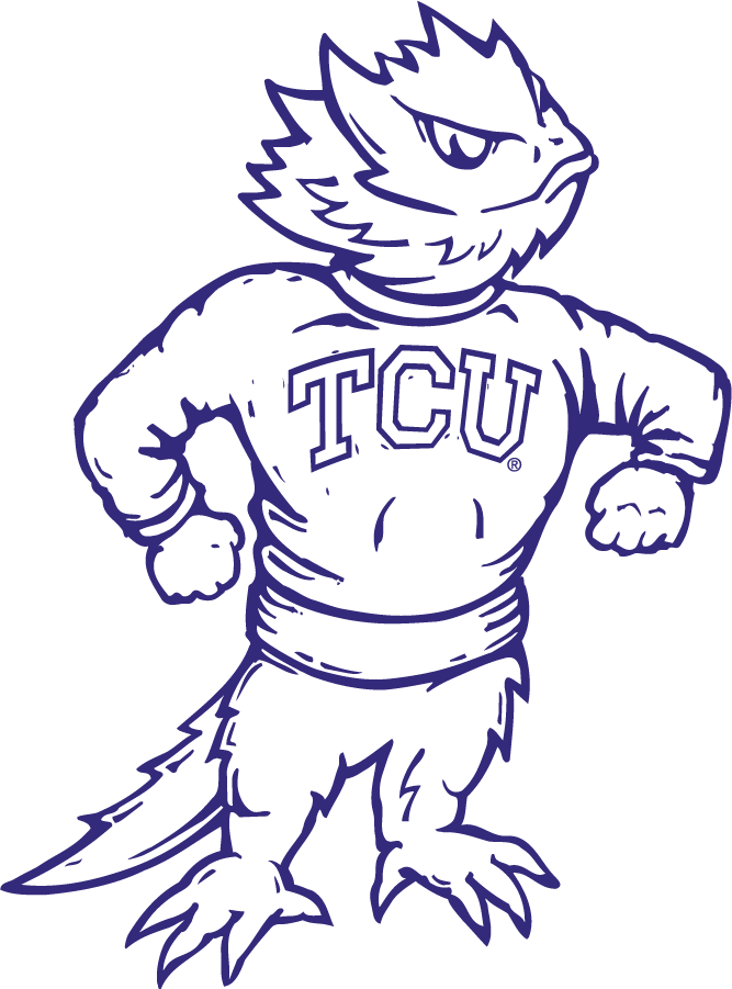 TCU Horned Frogs 1997-2005 Mascot Logo t shirts iron on transfers